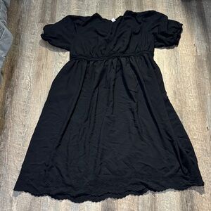 Old Navy Black Midi Dress